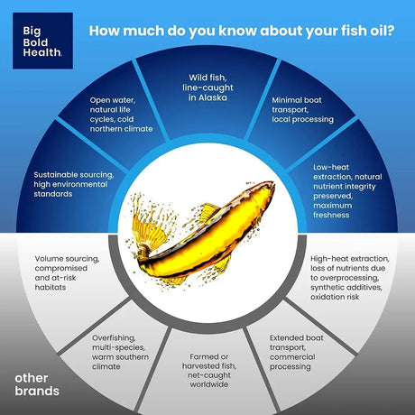 BIG BOLD HEALTH - Dutch Harbor Omega 3 Fish Oil 120 Capsulas Blandas - The Red Vitamin MX - Suplementos Alimenticios - {{ shop.shopifyCountryName }}