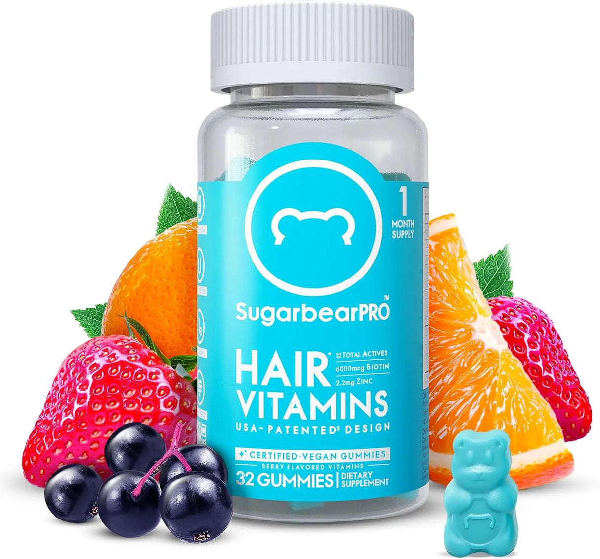 SUGARBEARPRO - SugarbearPRO Hair Vitamin Extra Strength Gummies - The Red Vitamin MX - Suplementos Alimenticios - {{ shop.shopifyCountryName }}