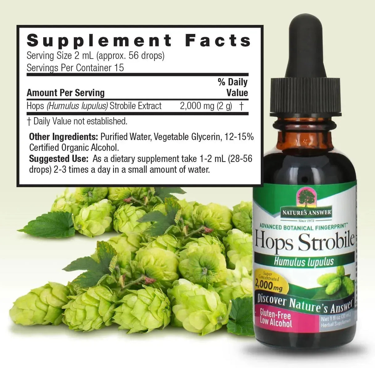 NATURE´S ANSWER - Nature's Answer Hops Herb Extract 1 Fl.Oz. - The Red Vitamin MX - Suplementos Alimenticios - {{ shop.shopifyCountryName }}