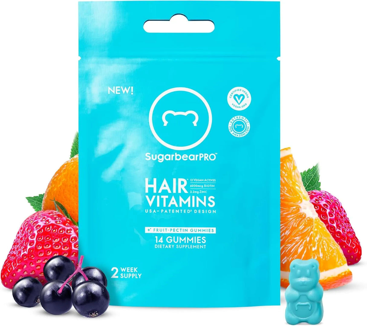 SUGARBEARPRO - SugarbearPRO Hair Vitamin Extra Strength Gummies - The Red Vitamin MX - Suplementos Alimenticios - {{ shop.shopifyCountryName }}