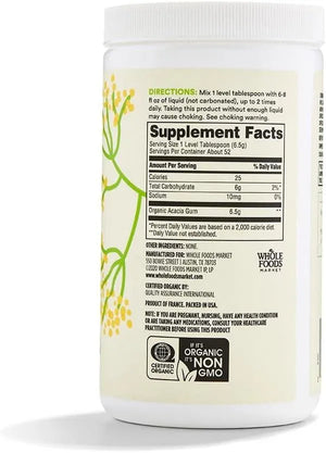 365 - 365 by Whole Foods Market Acacia Fiber Clear Organic Powder 340Gr. - The Red Vitamin MX - Suplementos Alimenticios - {{ shop.shopifyCountryName }}