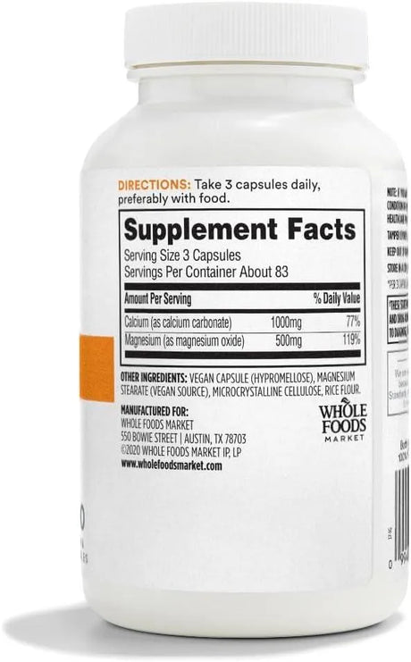 365 - 365 by Whole Foods Market Calcium 1000Mg. 250 Capsulas - The Red Vitamin MX - Suplementos Alimenticios - {{ shop.shopifyCountryName }}