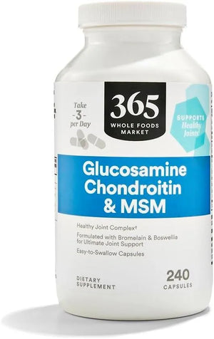 365 - 365 by Whole Foods Market Glucosamine Chondroitin And MSM 240 Capsulas - The Red Vitamin MX - Suplementos Alimenticios - {{ shop.shopifyCountryName }}