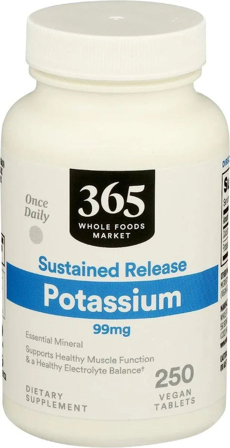 365 - 365 by Whole Foods Market Potassium 99Mg. 250 Tabletas - The Red Vitamin MX - Suplementos Alimenticios - {{ shop.shopifyCountryName }}