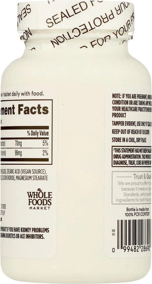 365 - 365 by Whole Foods Market Potassium 99Mg. 250 Tabletas - The Red Vitamin MX - Suplementos Alimenticios - {{ shop.shopifyCountryName }}