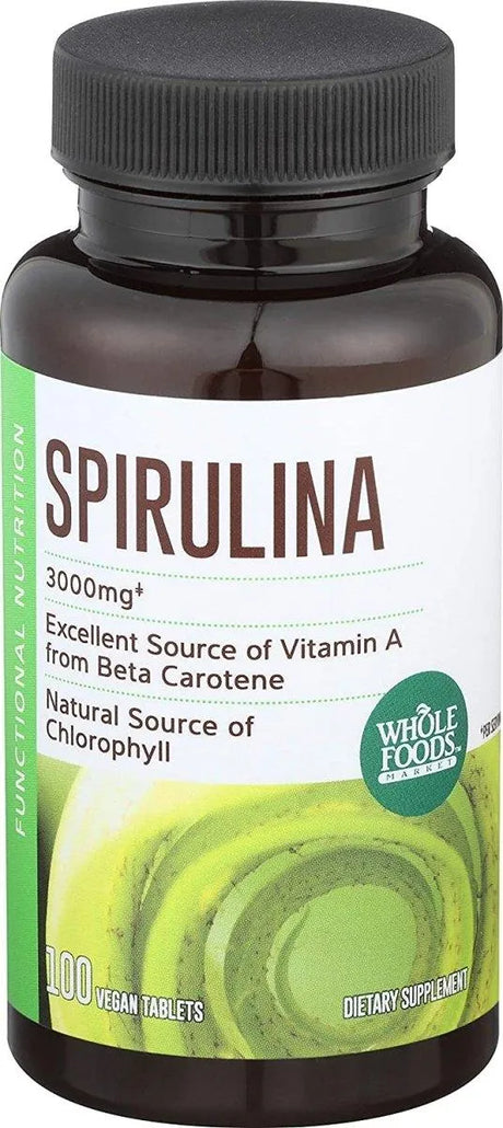 365 - 365 by Whole Foods Market Spirulina 3000Mg., 100 Tabletas - The Red Vitamin MX - Suplementos Alimenticios - {{ shop.shopifyCountryName }}