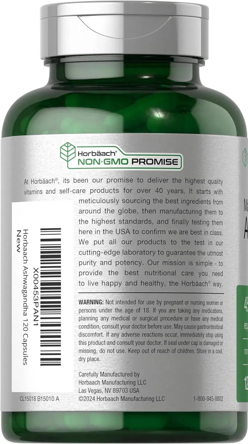 HORBAACH - Horbaach Ashwagandha Max Strenght 4500Mg. 120 Capsulas - The Red Vitamin MX - Suplementos Alimenticios - {{ shop.shopifyCountryName }}