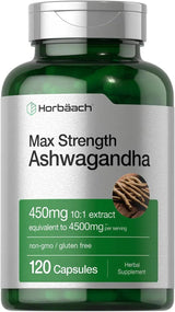 HORBAACH - Horbaach Ashwagandha Max Strenght 4500Mg. 120 Capsulas - The Red Vitamin MX - Suplementos Alimenticios - {{ shop.shopifyCountryName }}