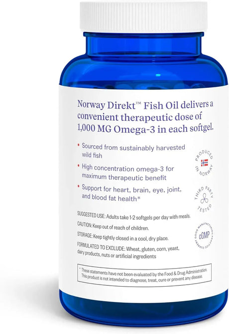 NORWAY DIREKT - Norway Direkt Omega-3 Fish Oil 2000Mg. 180 Capsulas Blandas - The Red Vitamin MX - Suplementos Alimenticios - {{ shop.shopifyCountryName }}