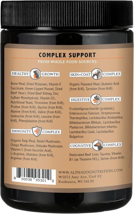 ALPHA DOG NUTRITION - Alpha Dog Nutrition OptiPup All-in-1 Puppy Multivitamin 60 Servicios 304Gr. - The Red Vitamin MX - Multivitamínicos Para Perros - {{ shop.shopifyCountryName }}
