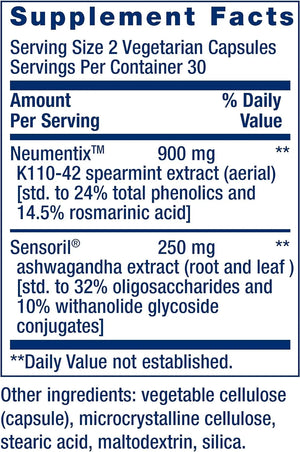 LIFE EXTENSION - Life Extension Ashwagandha Plus Calm & Focus 60 Capsulas - The Red Vitamin MX - Suplementos Alimenticios - {{ shop.shopifyCountryName }}