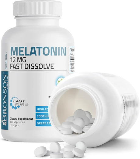 BRONSON - Bronson Melatonin 12Mg. Fast Dissolve 360 Tabletas - The Red Vitamin MX - Suplementos Alimenticios - {{ shop.shopifyCountryName }}
