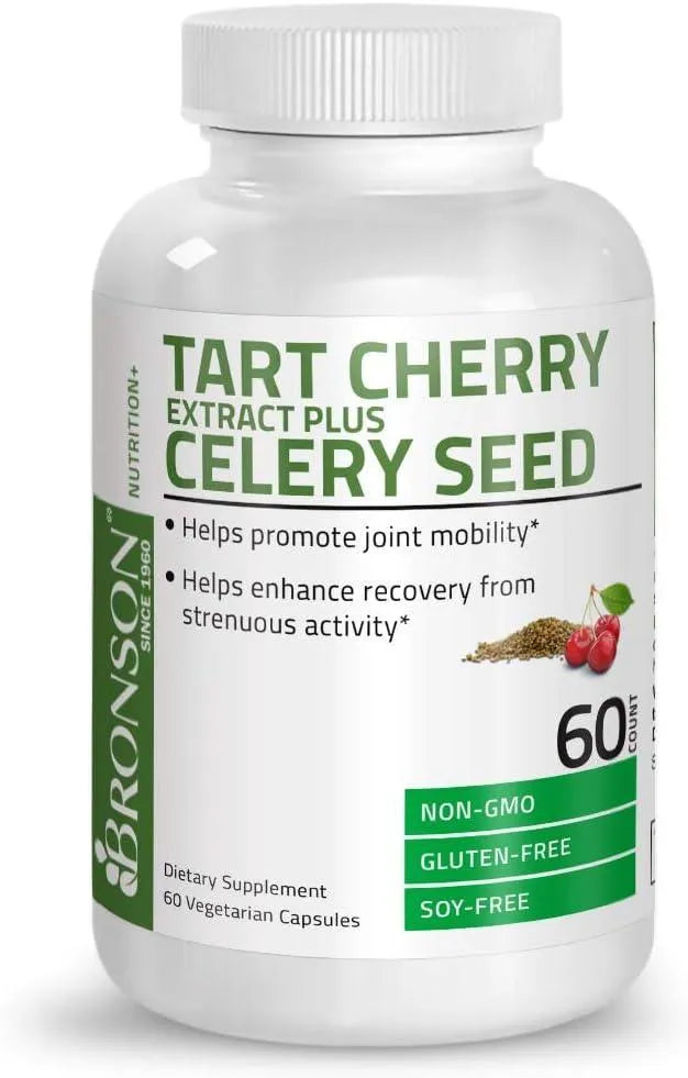 BRONSON - Bronson Tart Cherry Extract + Celery Seed 60 Capsulas - The Red Vitamin MX - Suplementos Alimenticios - {{ shop.shopifyCountryName }}