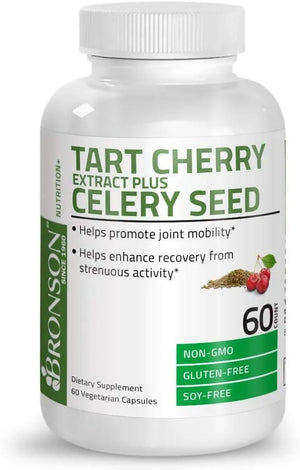 BRONSON - Bronson Tart Cherry Extract + Celery Seed 60 Capsulas - The Red Vitamin MX - Suplementos Alimenticios - {{ shop.shopifyCountryName }}