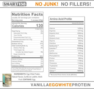 SMART138 - Smart138 Pure Egg White Protein Powder Vanilla 1 Kg. - The Red Vitamin MX - Suplementos Alimenticios - {{ shop.shopifyCountryName }}