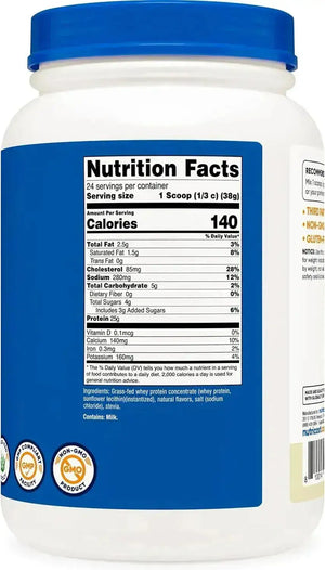NUTRICOST - Nutricost Grass-Fed Whey Protein Concentrate 24 Servicios Vanilla 907Gr. - The Red Vitamin MX - Suplementos Alimenticios - {{ shop.shopifyCountryName }}