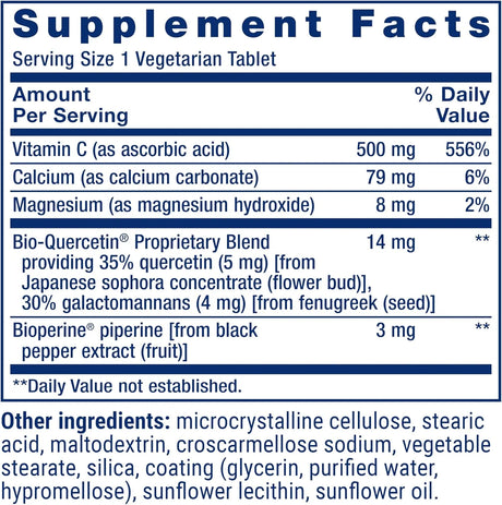 LIFE EXTENSION - Life Extension Fast-C and Bio-Quercetin 60 Tabletas - The Red Vitamin MX - Suplementos Alimenticios - {{ shop.shopifyCountryName }}