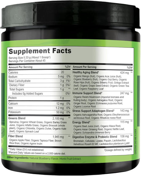 NATURELO - NATURELO Raw Greens Superfood Powder Mixed Berry 240Gr. - The Red Vitamin MX - Suplementos Alimenticios - {{ shop.shopifyCountryName }}