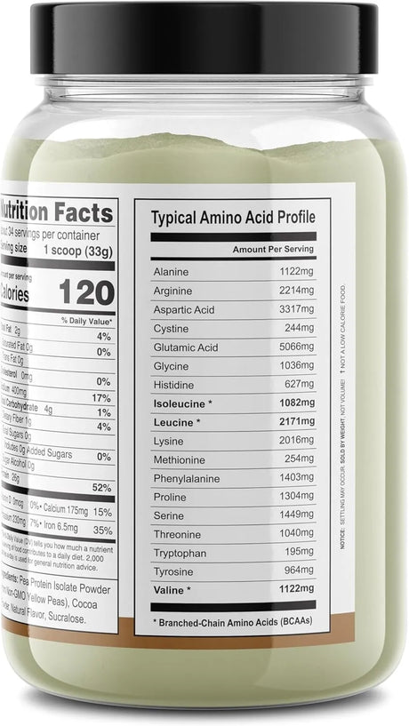 IT´S JUST! - It's Just! 100% Pea Protein Chocolate 1,134Gr. - The Red Vitamin MX - Suplementos Alimenticios - {{ shop.shopifyCountryName }}