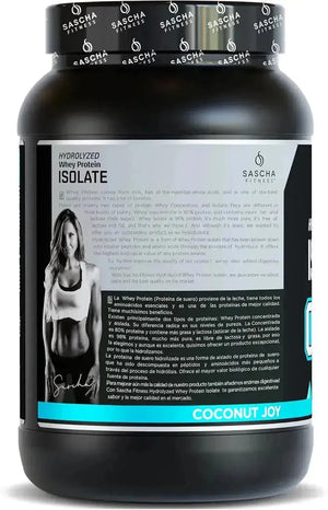 SASCHA FITNESS - SASCHA FITNESS Hydrolyzed Whey Protein Isolate Grass-Fed Coconut 957Gr. - The Red Vitamin MX - Suplementos Alimenticios - {{ shop.shopifyCountryName }}