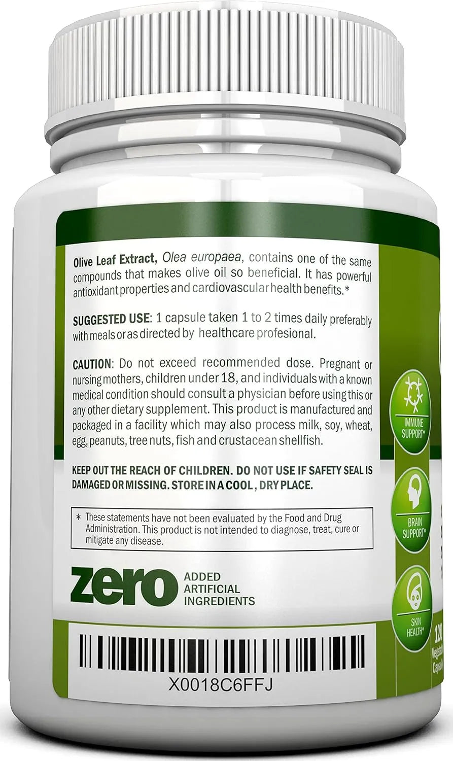 NUTRIONN - NutriONN Olive Leaf Extract 750Mg. 120 Capsulas - The Red Vitamin MX - Suplementos Alimenticios - {{ shop.shopifyCountryName }}