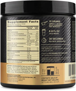 OPTIMUM NUTRITION - Optimum Nutrition Gold Standard Pre-Workout Fruit Punch 30 Servicios 300Gr. - The Red Vitamin MX - Suplementos Alimenticios - {{ shop.shopifyCountryName }}