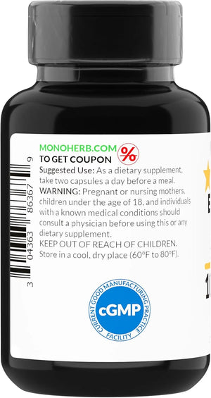 MONOHERB - Monoherb Elderberry Fruit Extract 1000Mg. 90 Capsulas - The Red Vitamin MX - Suplementos Alimenticios - {{ shop.shopifyCountryName }}