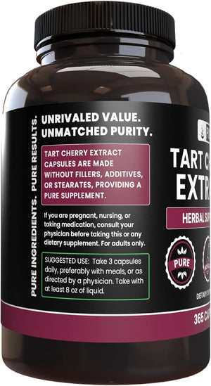 Pure Original Ingredients Tart Cherry Extract 365 Capsulas