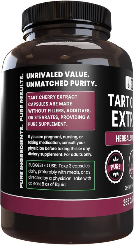 PURE ORIGINAL INGREDIENTS - Pure Original Ingredients Tart Cherry Extract 365 Capsulas - The Red Vitamin MX - Suplementos Alimenticios - {{ shop.shopifyCountryName }}