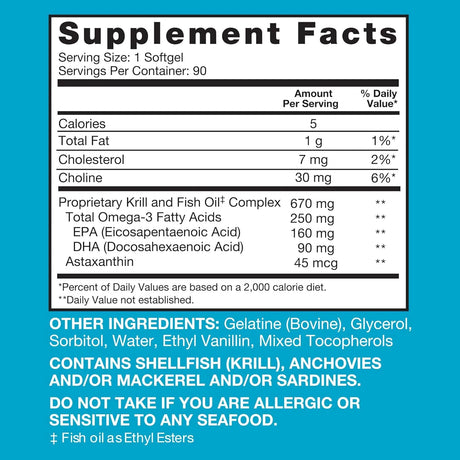 QUNOL - Qunol Advanced Omega 3 Krill and Fish Oil Complex 90 Capsulas Blandas - The Red Vitamin MX - Suplementos Alimenticios - {{ shop.shopifyCountryName }}