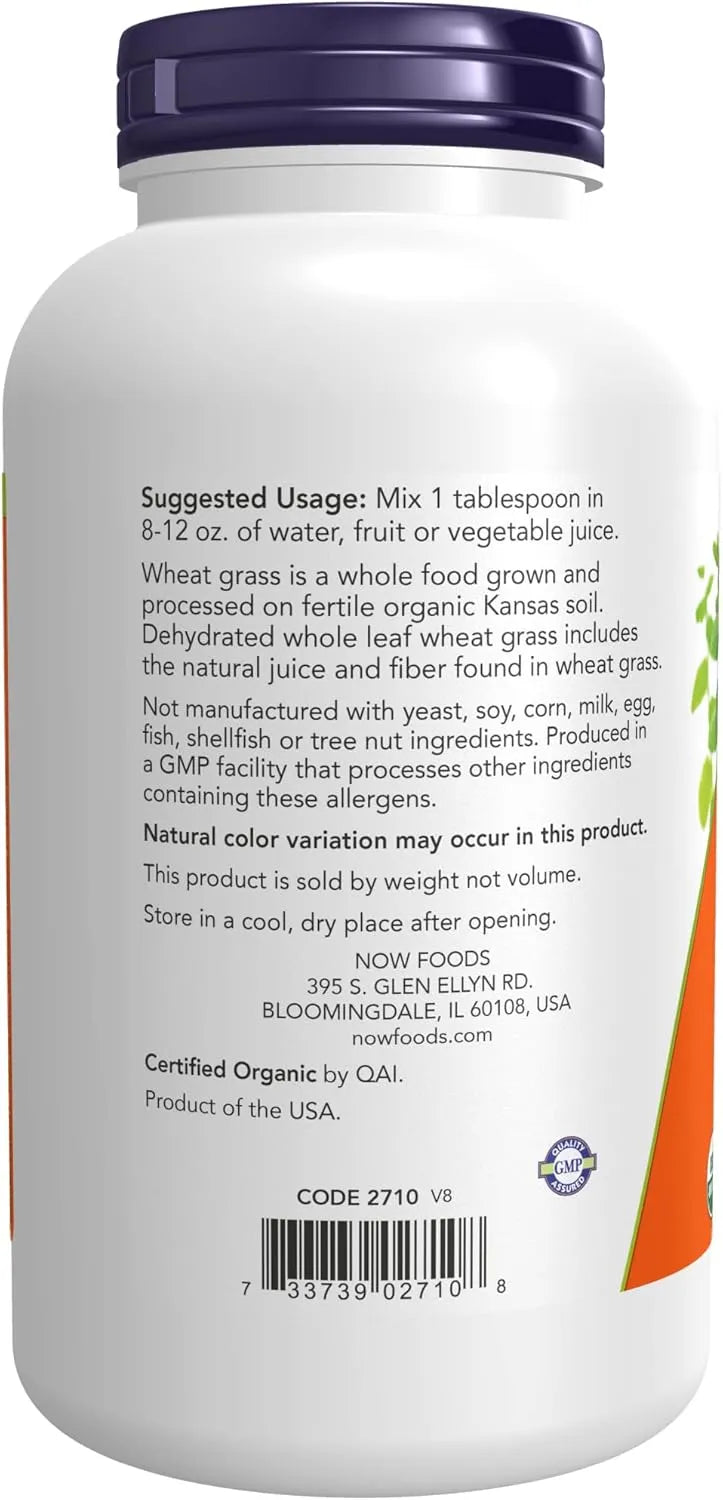 NOW SUPPLEMENTS - NOW Foods Supplements Wheat Grass Powder 255Gr. 2 Pack - The Red Vitamin MX - Suplementos Alimenticios - {{ shop.shopifyCountryName }}