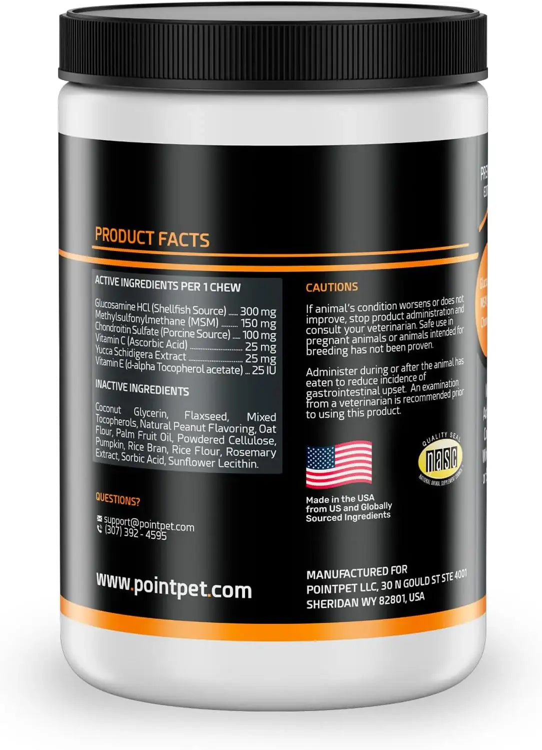 POINTPET - PointPet Hip & Joint Glucosamine for Dogs Peanut Butter & Pumpkin Flavor 120 Masticables - The Red Vitamin MX - Cuidado De Cadera Y Articulaciones Para Perros - {{ shop.shopifyCountryName }}