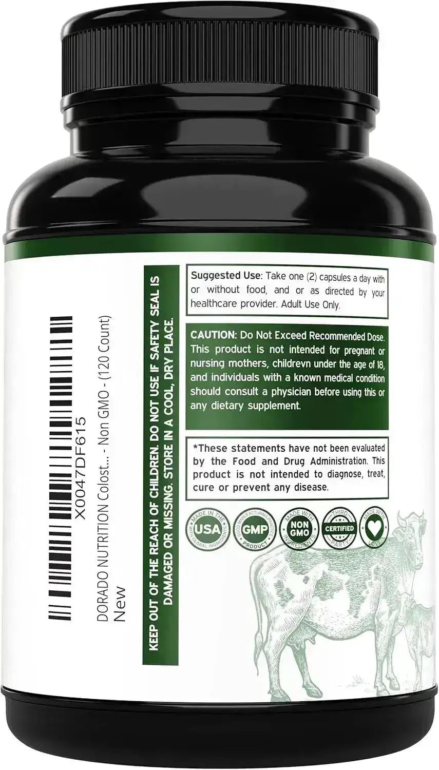 DORADO NUTRITION - Dorado Nutrition Colostrum 1000Mg. 120 Capsulas - The Red Vitamin MX - Suplementos Alimenticios - {{ shop.shopifyCountryName }}