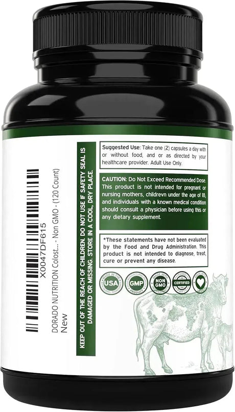 DORADO NUTRITION - Dorado Nutrition Colostrum 1000Mg. 120 Capsulas - The Red Vitamin MX - Suplementos Alimenticios - {{ shop.shopifyCountryName }}