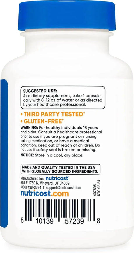 NUTRICOST - Nutricost Copper Glycinate 3Mg. 120 Capsulas - The Red Vitamin MX - Suplementos Alimenticios - {{ shop.shopifyCountryName }}