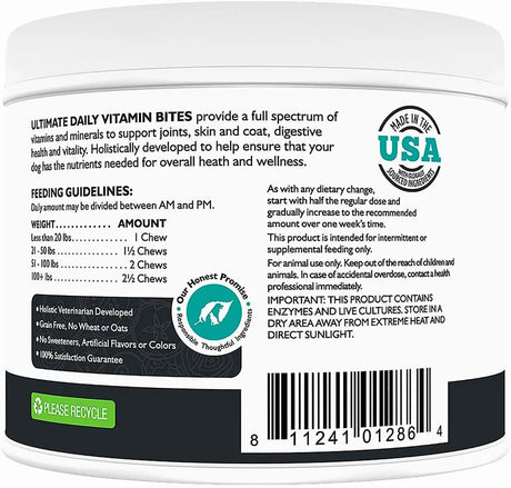 ONLY NATURAL PET - Only Natural Pet Ultimate Daily Vitamins 60 Masticables - The Red Vitamin MX - Multivitamínicos Para Perros - {{ shop.shopifyCountryName }}