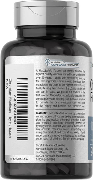 HORBAACH - Horbaach Chromium Picolinate 1000mcg 240 Tabletas - The Red Vitamin MX - Suplementos Alimenticios - {{ shop.shopifyCountryName }}