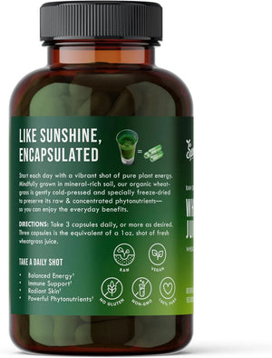 SPROUTMAN - Sproutman Organic Wheatgrass Juice Powder 150 Capsulas - The Red Vitamin MX - Suplementos Alimenticios - {{ shop.shopifyCountryName }}