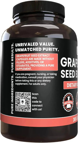 PURE ORIGINAL INGREDIENTS - Pure Original Ingredients Grapefruit Seed Extract 365 Capsulas - The Red Vitamin MX - Suplementos Alimenticios - {{ shop.shopifyCountryName }}