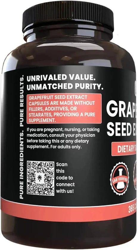 PURE ORIGINAL INGREDIENTS - Pure Original Ingredients Grapefruit Seed Extract 365 Capsulas - The Red Vitamin MX - Suplementos Alimenticios - {{ shop.shopifyCountryName }}