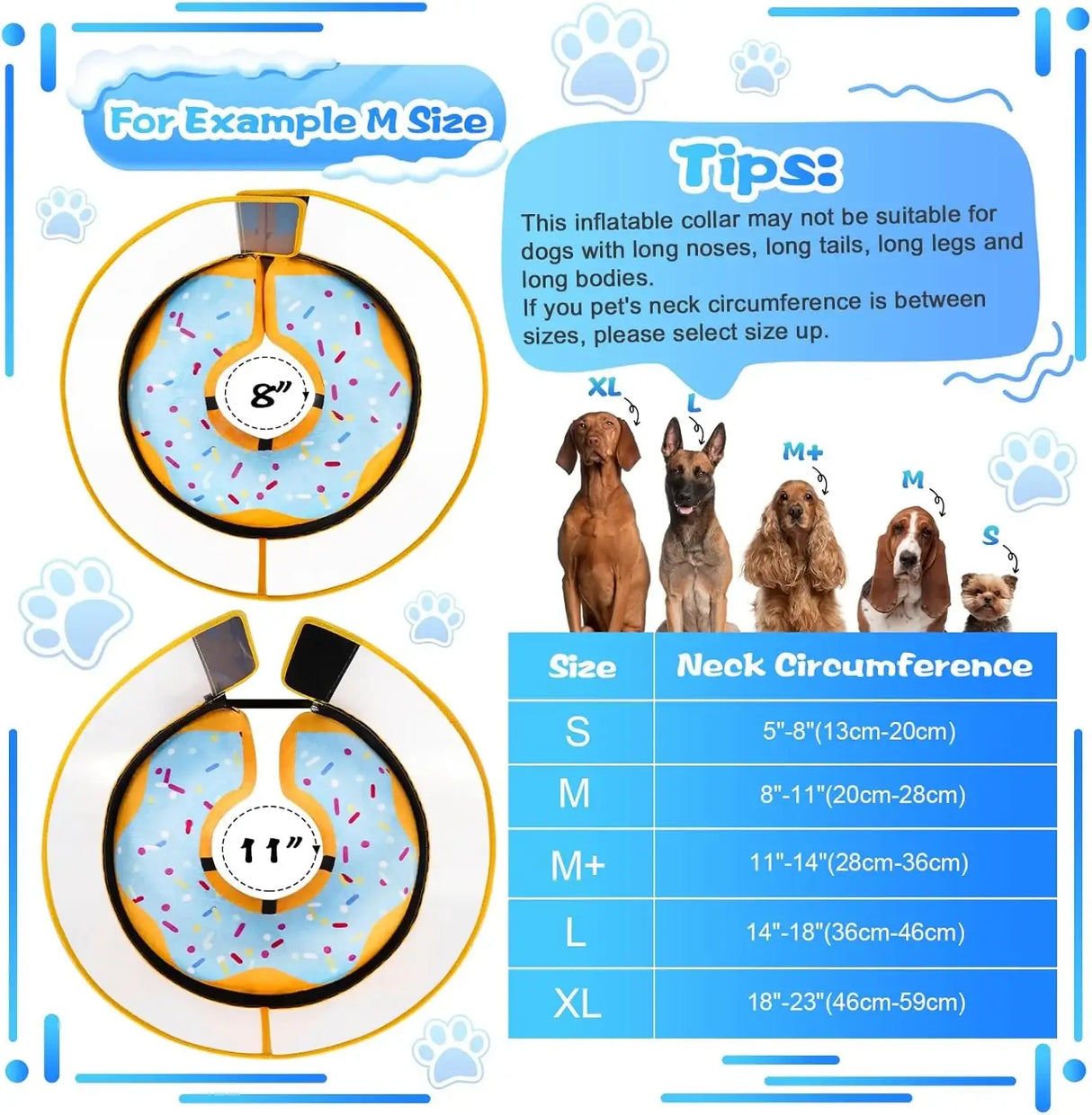CNEO - Cneo Inflatable Dog Cone Collar with Detachable Enhanced Anti-Licking Shield BLUE MEDIUM PLUS - The Red Vitamin MX - Collares y Conos De Recuperación Para Perros - {{ shop.shopifyCountryName }}