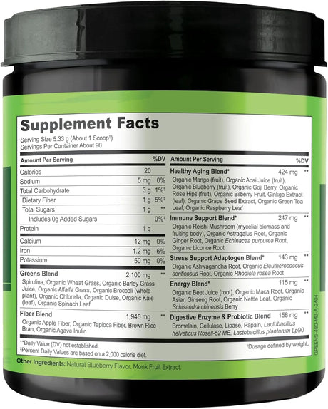 NATURELO - NATURELO Raw Greens Superfood Powder Mixed Berry 480Gr. - The Red Vitamin MX - Suplementos Alimenticios - {{ shop.shopifyCountryName }}