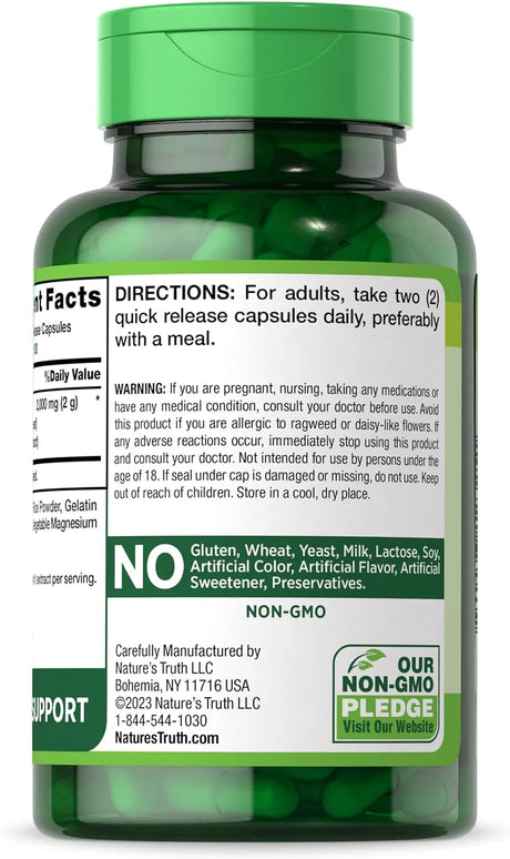 NATURE'S TRUTH - Nature's Truth Milk Thistle 2000Mg. 200 Capsulas - The Red Vitamin MX - Suplementos Alimenticios - {{ shop.shopifyCountryName }}