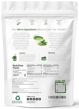 MICRO INGREDIENTS - Micro Ingredients Organic Matcha Green Tea Powder 454Gr. - The Red Vitamin MX - Suplementos Alimenticios - {{ shop.shopifyCountryName }}