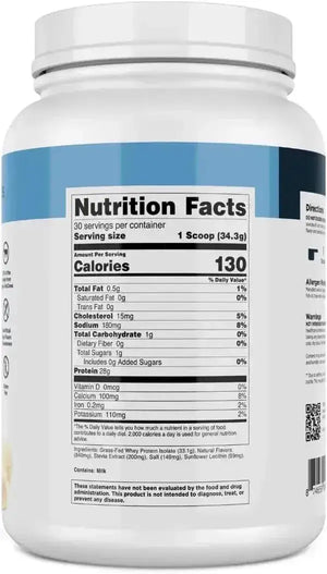 TRANSPARENT LABS - Transparent Labs Grass-Fed Whey Protein Isolate 30 Servicios French Vanilla 2.26Lb. - The Red Vitamin MX - Suplementos Alimenticios - {{ shop.shopifyCountryName }}
