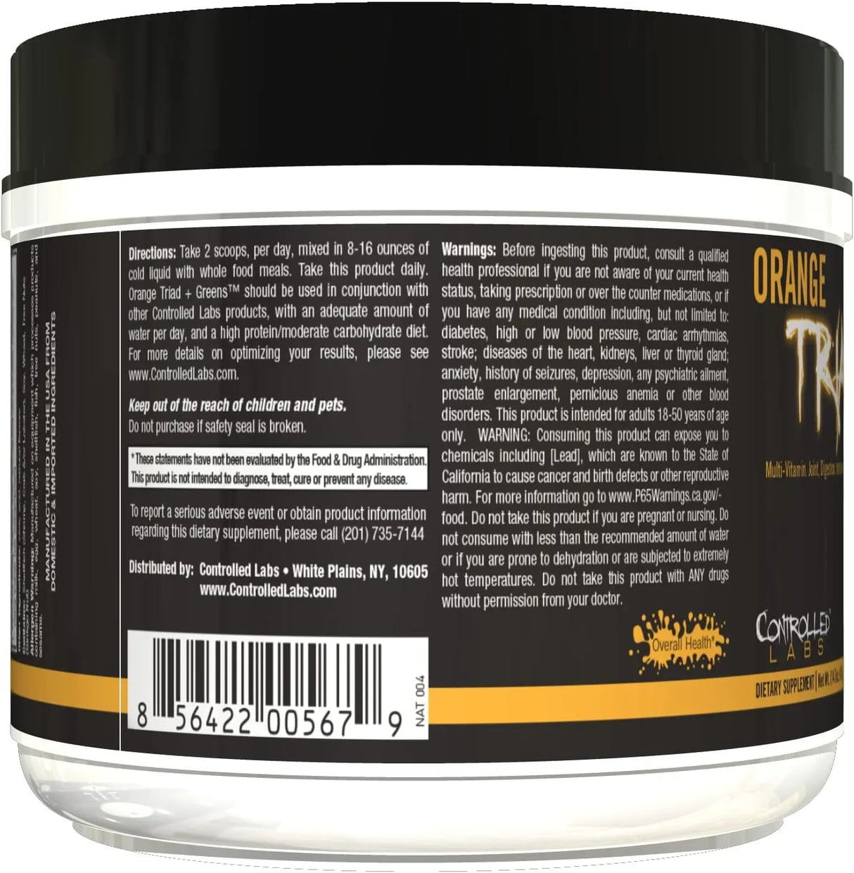 CONTROLLED LABS - CONTROLLED LABS Orange Triad Plus Greens 30 Servicios Lemon Ice Tea 412Gr. - The Red Vitamin MX - Suplementos Alimenticios - {{ shop.shopifyCountryName }}