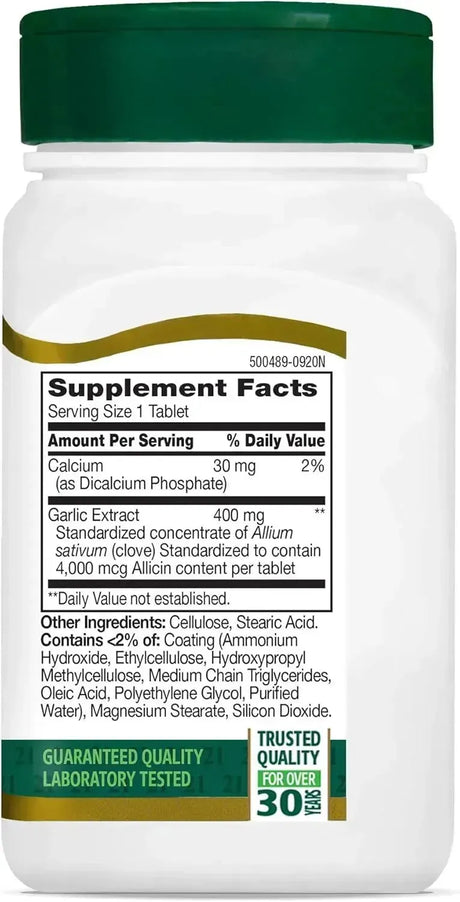 21ST CENTURY - 21st Century Garlic 60 Tabletas - The Red Vitamin MX - Suplementos Alimenticios - {{ shop.shopifyCountryName }}