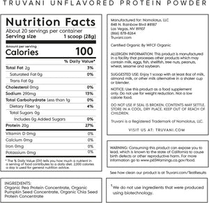 TRUVANI - Truvani Vegan Pea Protein Powder Unflavored 560Gr. - The Red Vitamin MX - Suplementos Alimenticios - {{ shop.shopifyCountryName }}