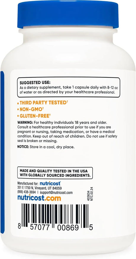 NUTRICOST - Nutricost Vitamin K2 MK4 100mcg 240 Capsulas - The Red Vitamin MX - Suplementos Alimenticios - {{ shop.shopifyCountryName }}