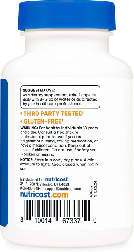 NUTRICOST - Nutricost Nattokinase 2,000FU 120 Capsulas - The Red Vitamin MX - Suplementos Alimenticios - {{ shop.shopifyCountryName }}